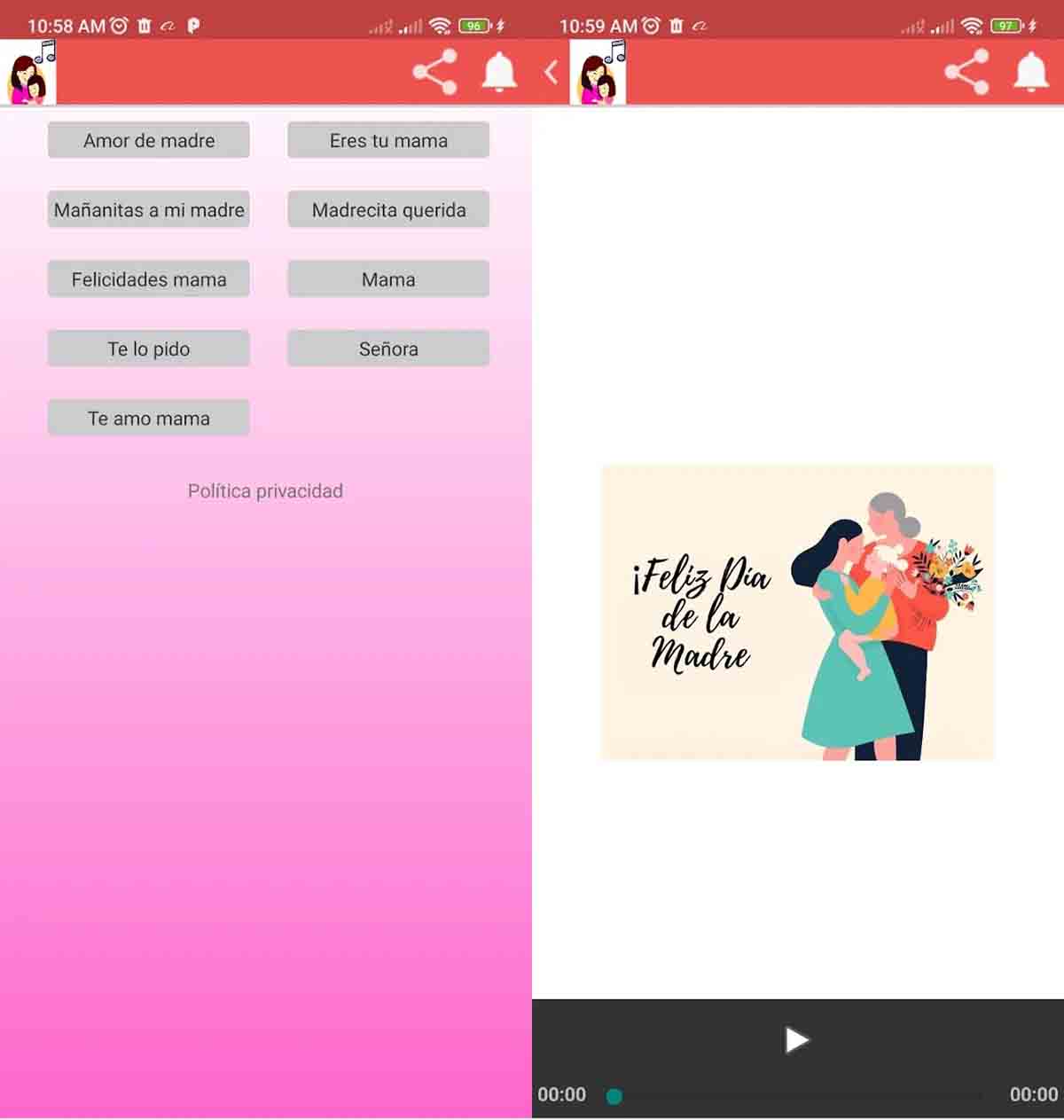 canciones dia de la madre