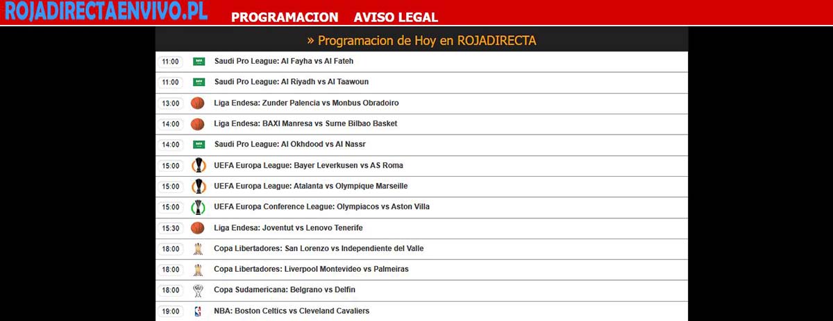 rojadirecta