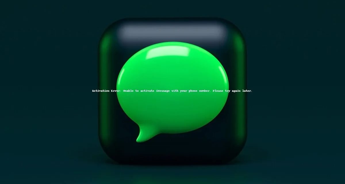 Error en iMessage