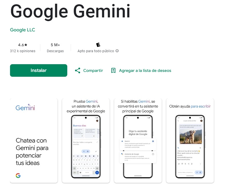 gemini play store