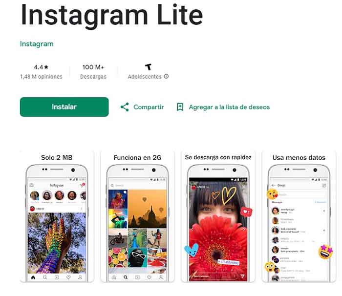 instagram lite
