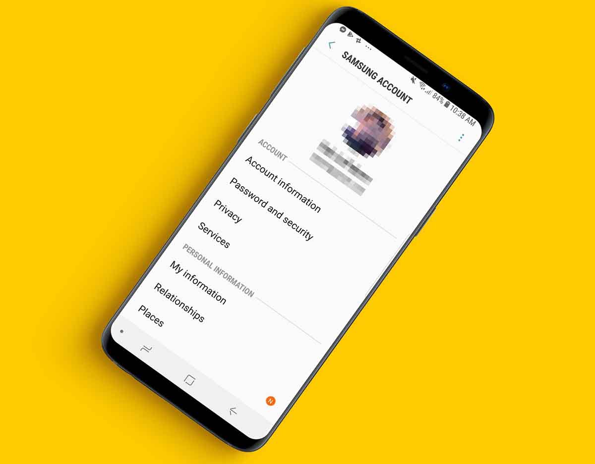 samsung account