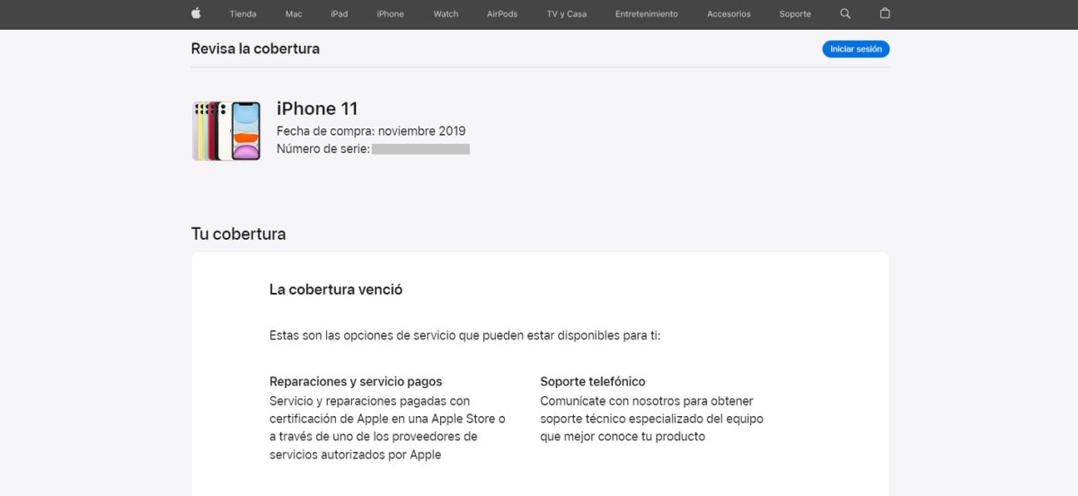 comprobar si un iphone es original por numero de serie resultado