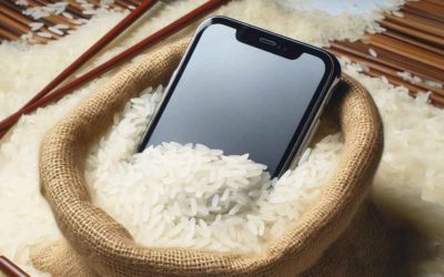 ¿Cuánto tiempo debo dejar el teléfono en arroz si se ha mojado?
