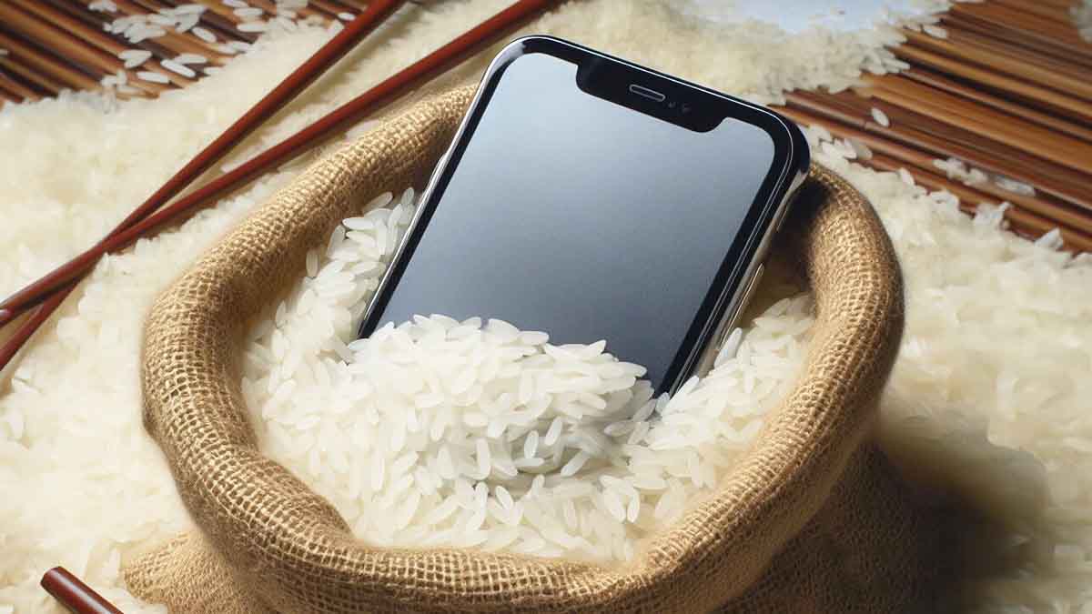 dejar el teléfono en arroz