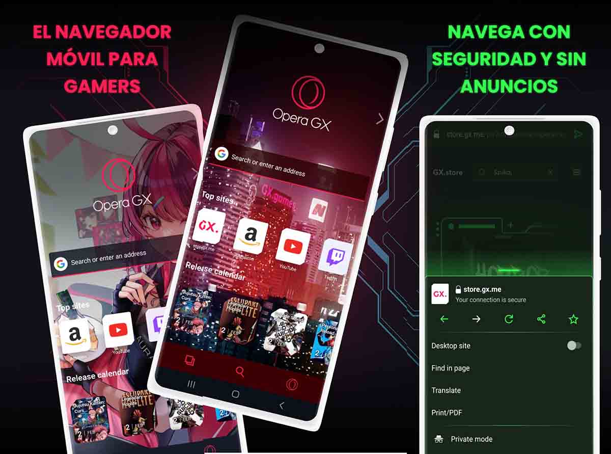 5 navegadores alternativos a Chrome que te aconsejo probar en el móvil 5 opera gx