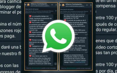 WhatsApp de Addeco Comunicación, mantente alerta con las ofertas de empleo falsas