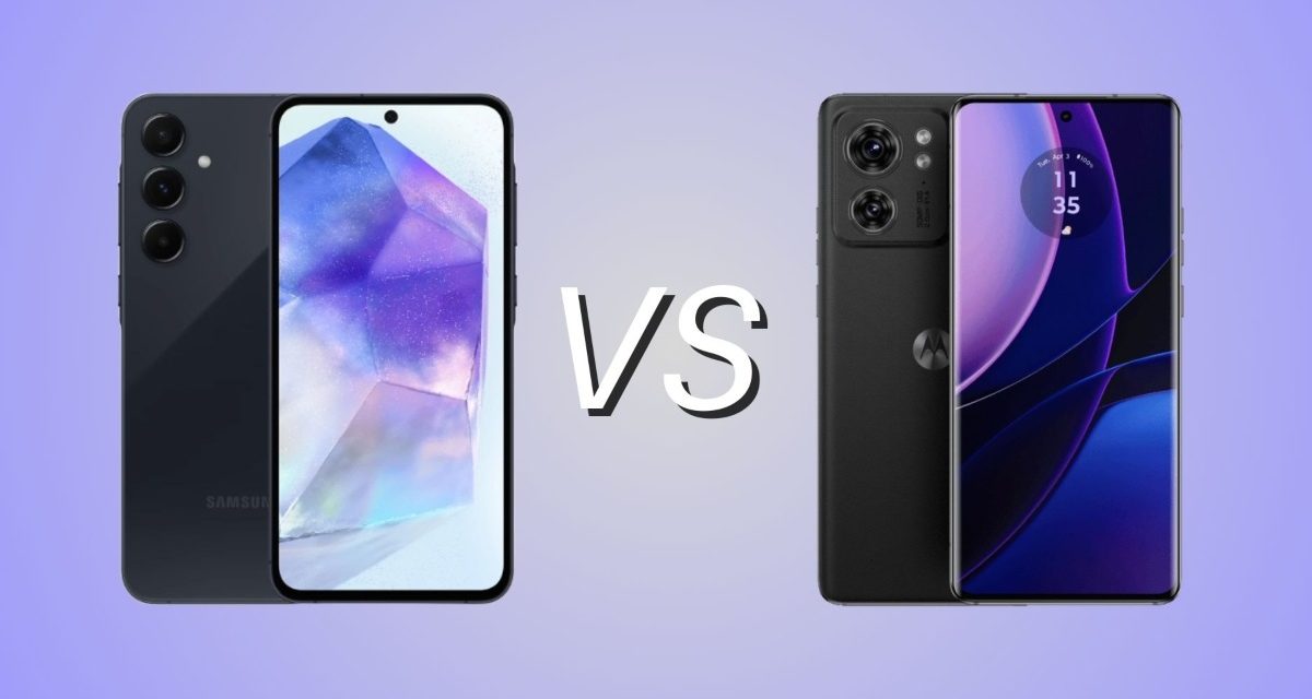 Samsung A55 vs Motorola Edge 40, diferencias y cuál es mejor