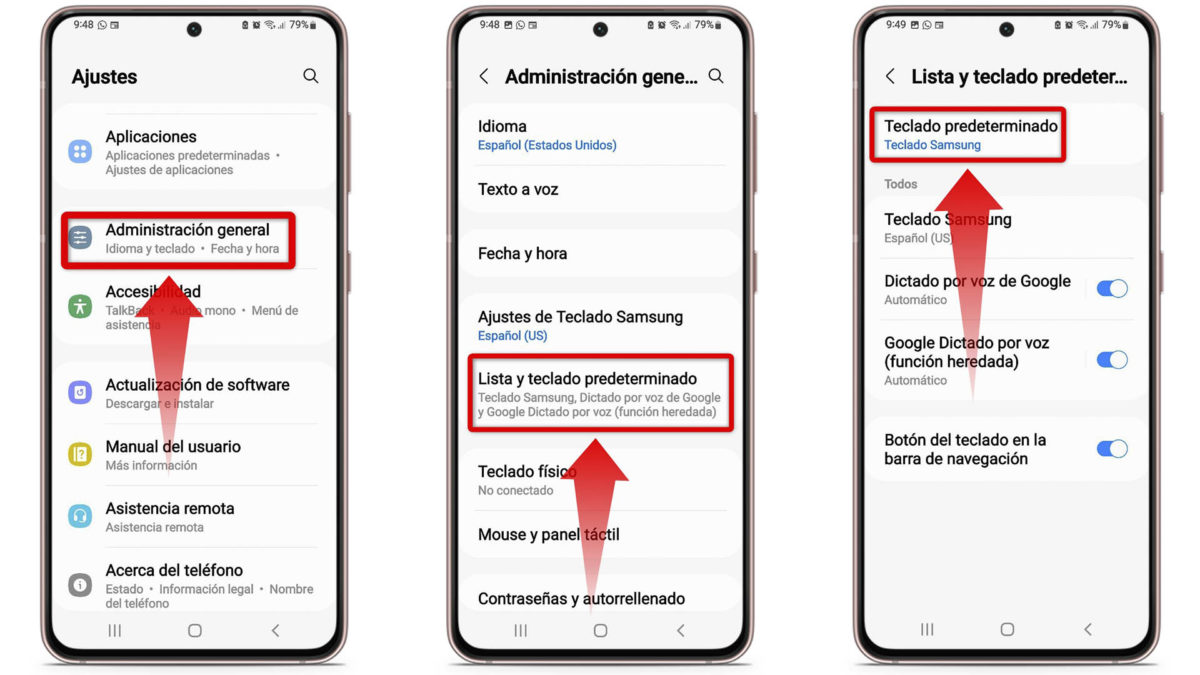 Cómo cambiar el teclado del móvil en Samsung paso a paso