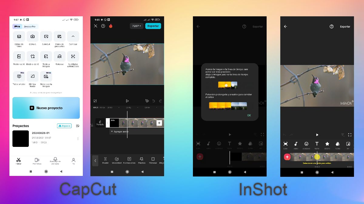 ¿Cuál es la diferencia entre CapCut y Inshot? Análisis a fondo de cada app 2