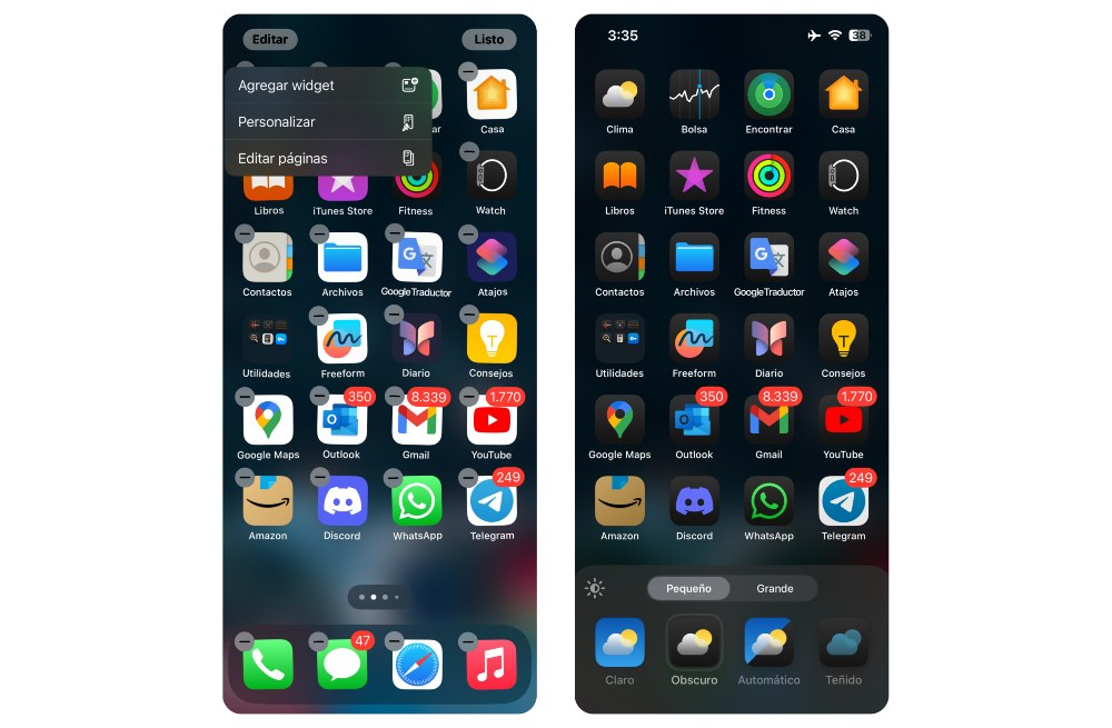 modo oscuro ios 18 trucos iphone 15 16