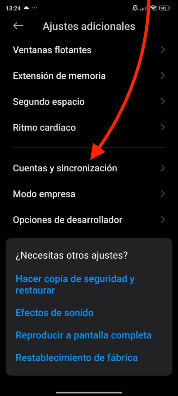 quitar cuenta google xiaomi 1