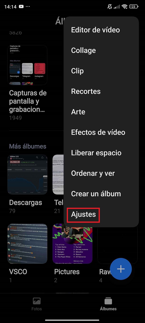 ver album oculto o carpeta segura de xiaomi 1