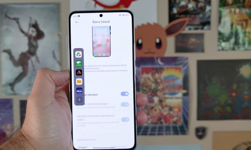 apps rapidas xiaomi barra lateral