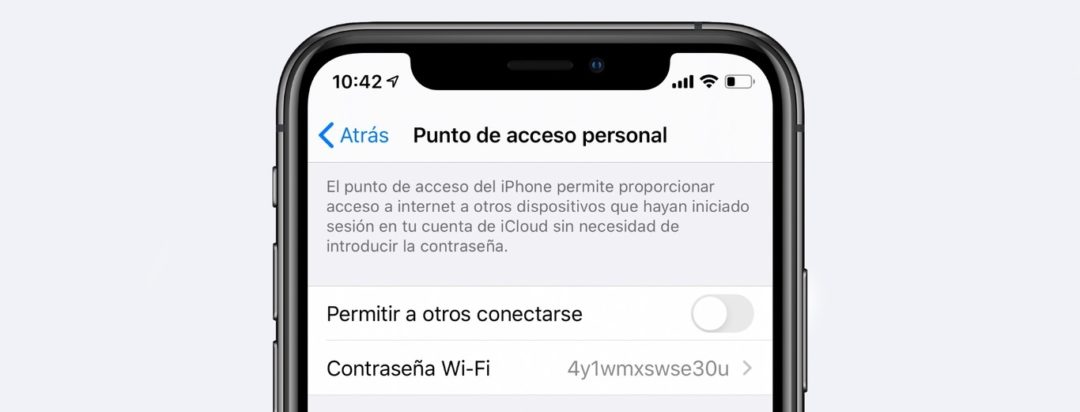 como compartir datos e internet en un iphone punto de acceso personal