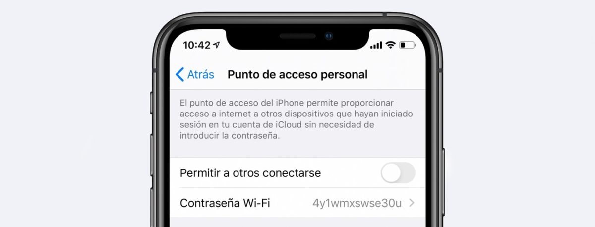 como compartir datos e internet en un iphone punto de acceso personal