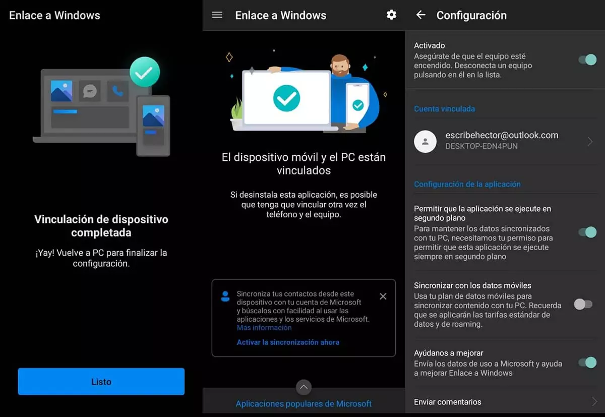 Enlace móvil a Windows: así podrás pasar archivos del móvil al ordenador sin cables 1