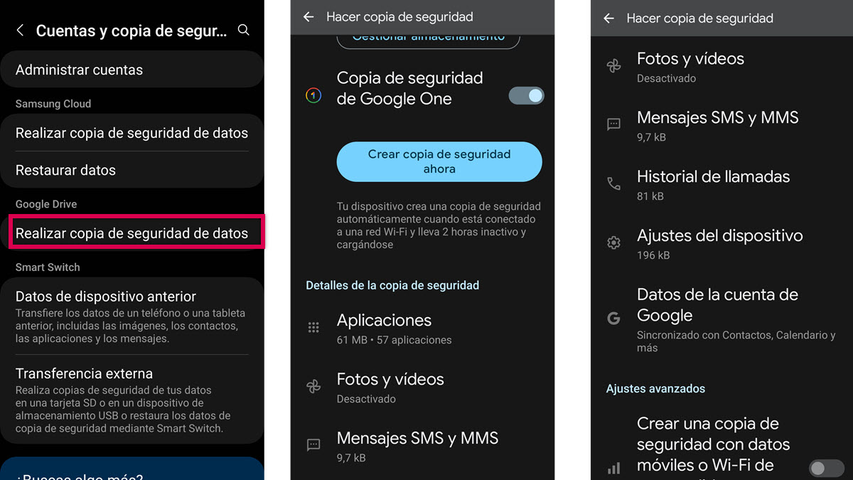 Cómo crear copias de seguridad en tu Samsung: Métodos y recomendaciones 3