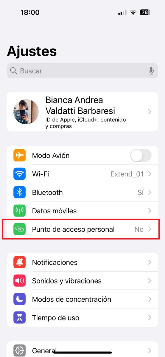 dejar de compartir datos e internet en un iphone 2