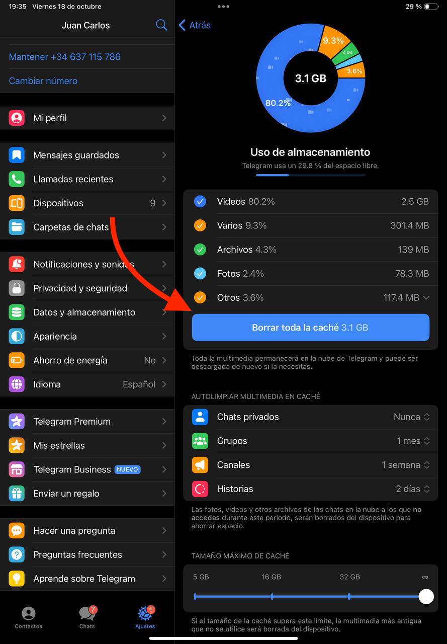 liberar espacio en iPhone sin borrar nada importante 1