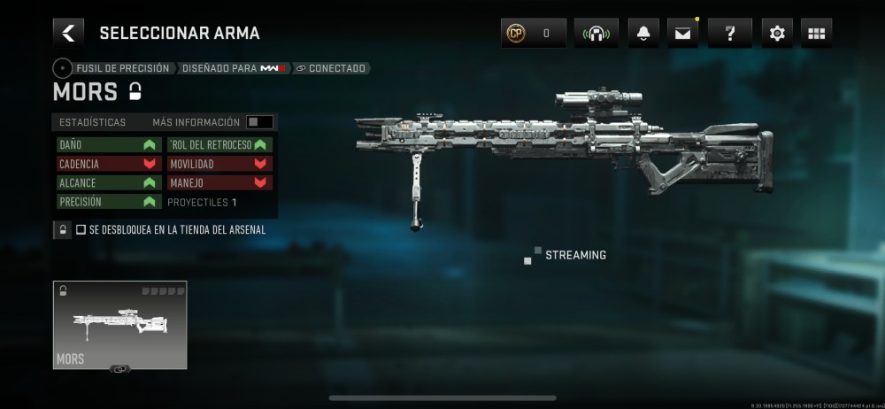mors francotirador cod warzone mobile