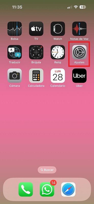 paso 1 silenciar llamadas de un numero privado en iphone