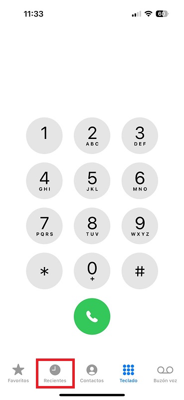 paso 2a bloquear llamadas de spam en iphone