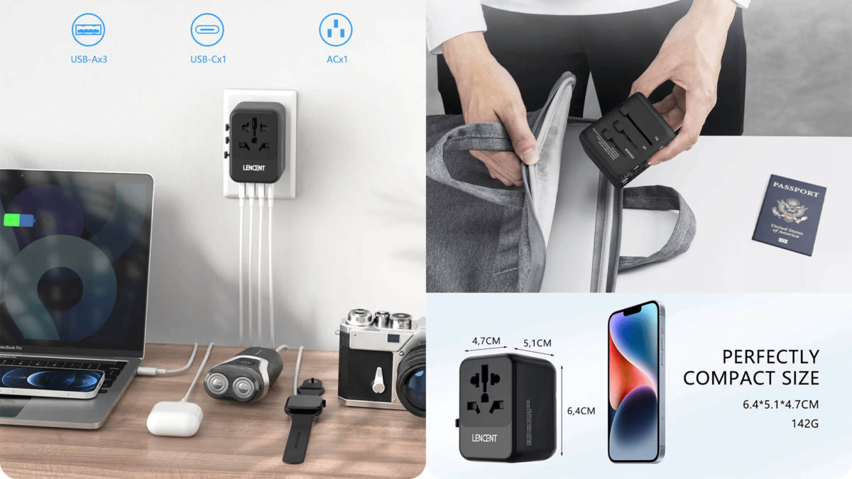 Mejores ideas de accesorios móviles para regalos en Navidad - Adaptador de viaje Universal