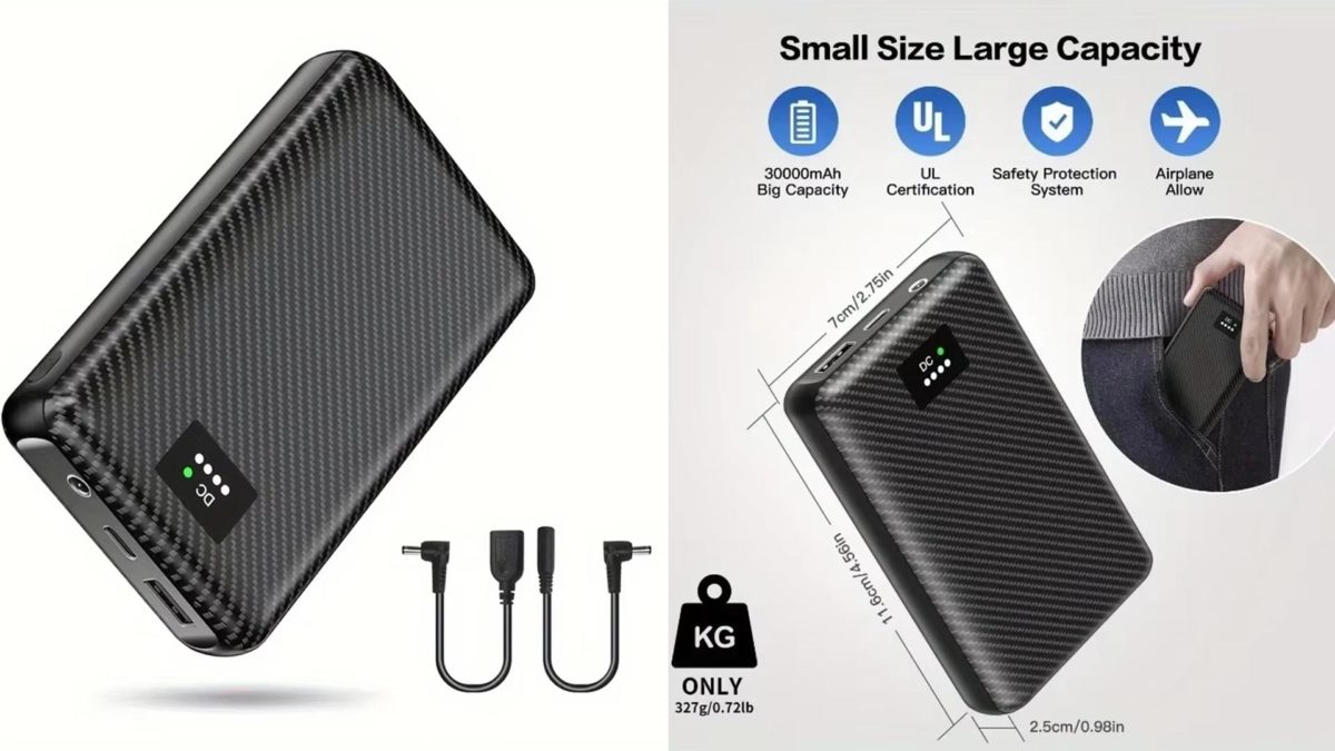 Mejores ideas de accesorios móviles para regalos en Navidad - Banco de energía portátil de 3A/30000mAh