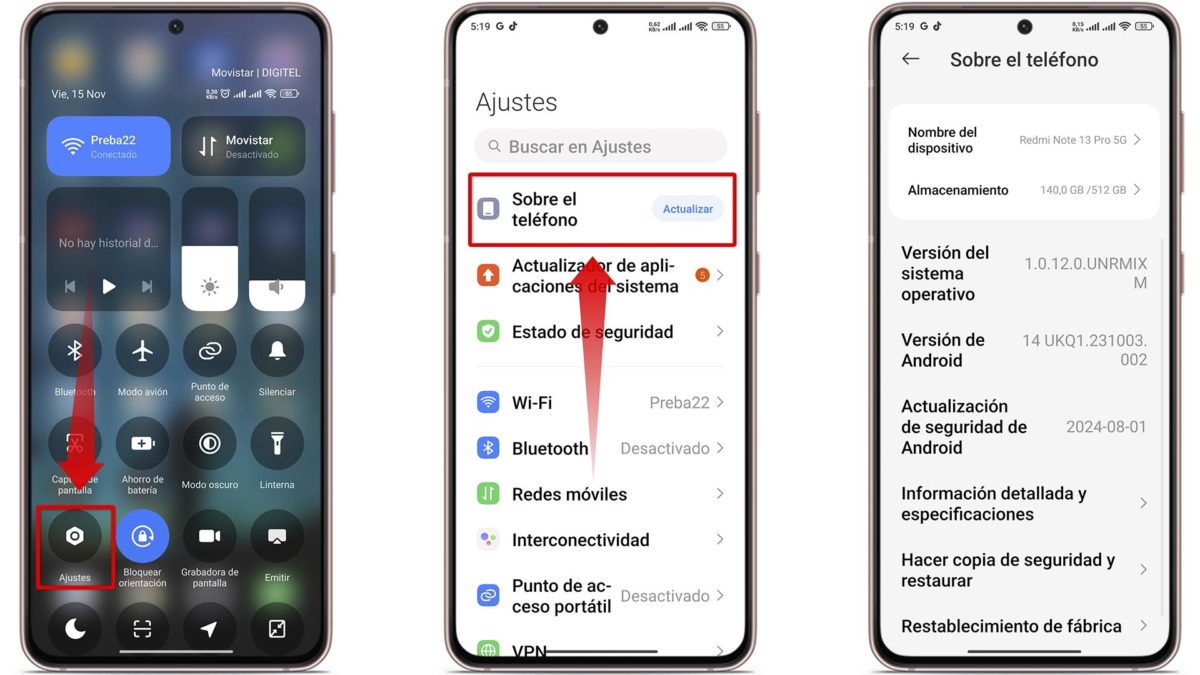 Así puedes saber todas las características de tu móvil Android