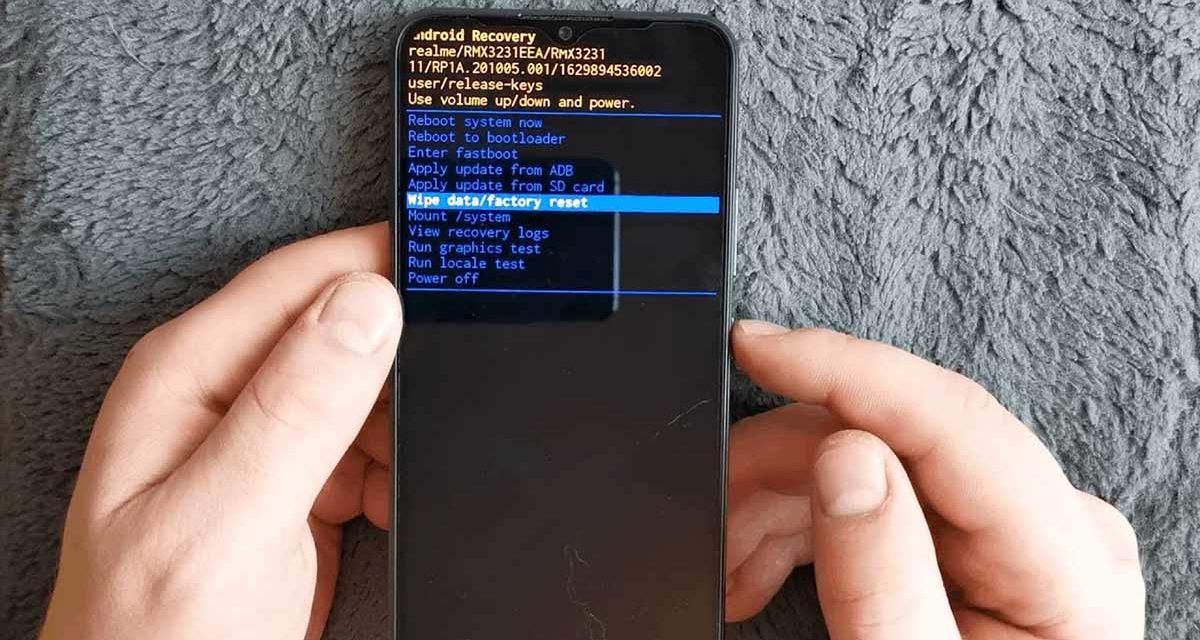 Cómo hacer hard reset en mi móvil realme