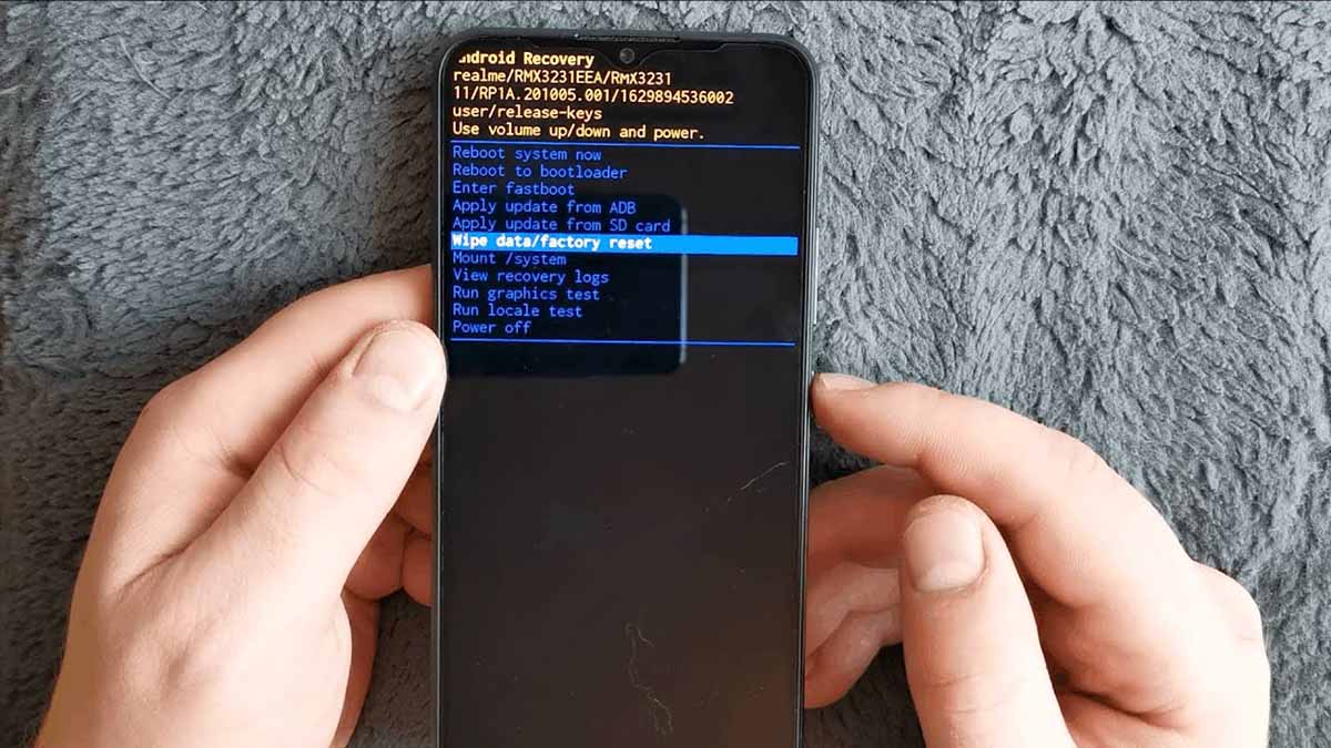 hard reset en mi móvil realme