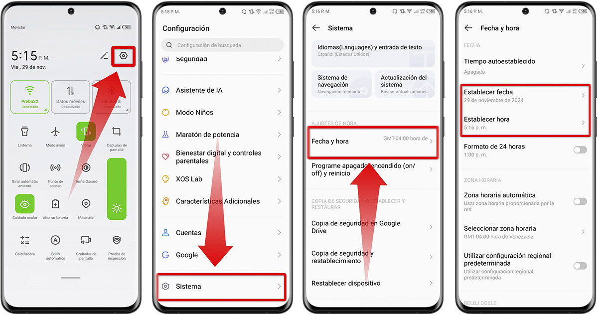 Por qué aparece una fecha incorrecta en WhatsApp - configura la fecha de tu dispositivo