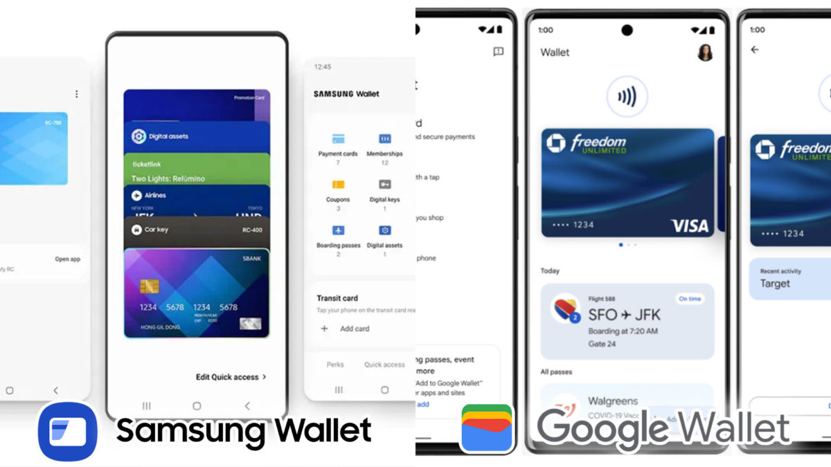 Samsung Wallet vs. Google Wallet: aplicaciones móviles