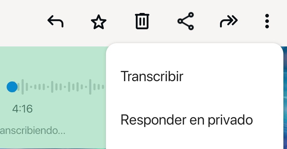 transcribir whatsapp audio texto