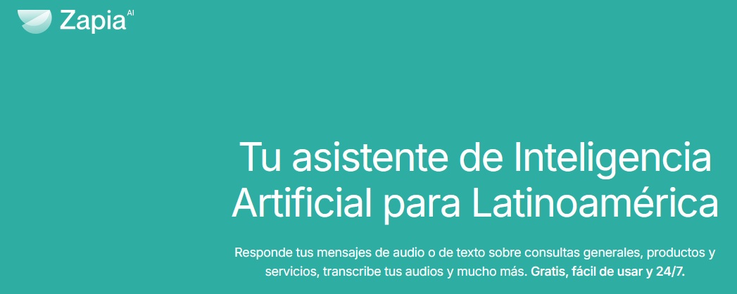 zapia chat bot ia whatsapp transcribir audios