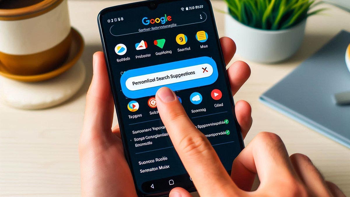 desactivar las sugerencias de búsqueda personalizada