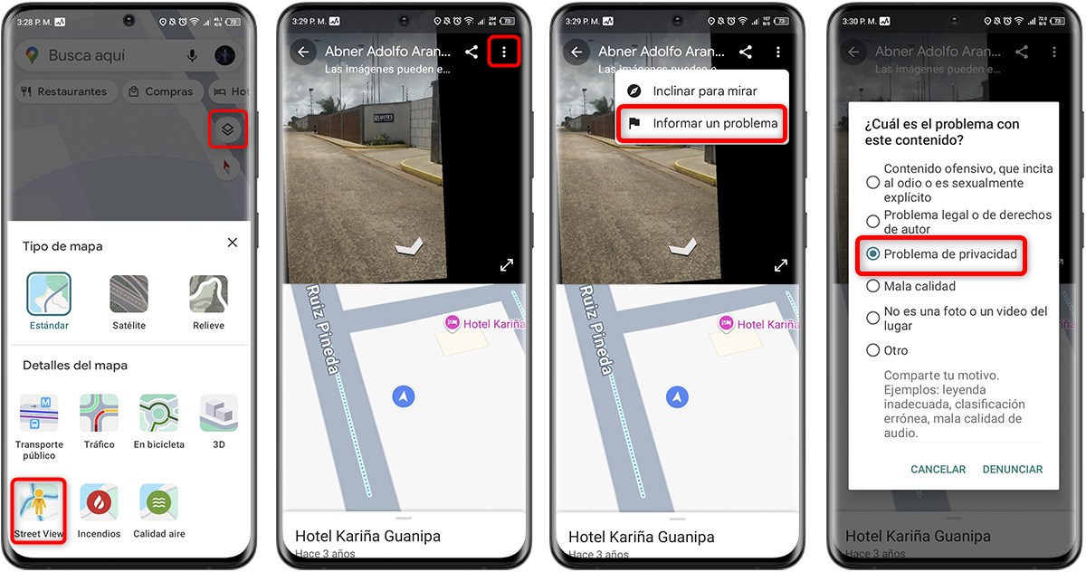 Funciones clave que debes conocer de Google Maps en el móvil - Difumina tu casa o vehículo