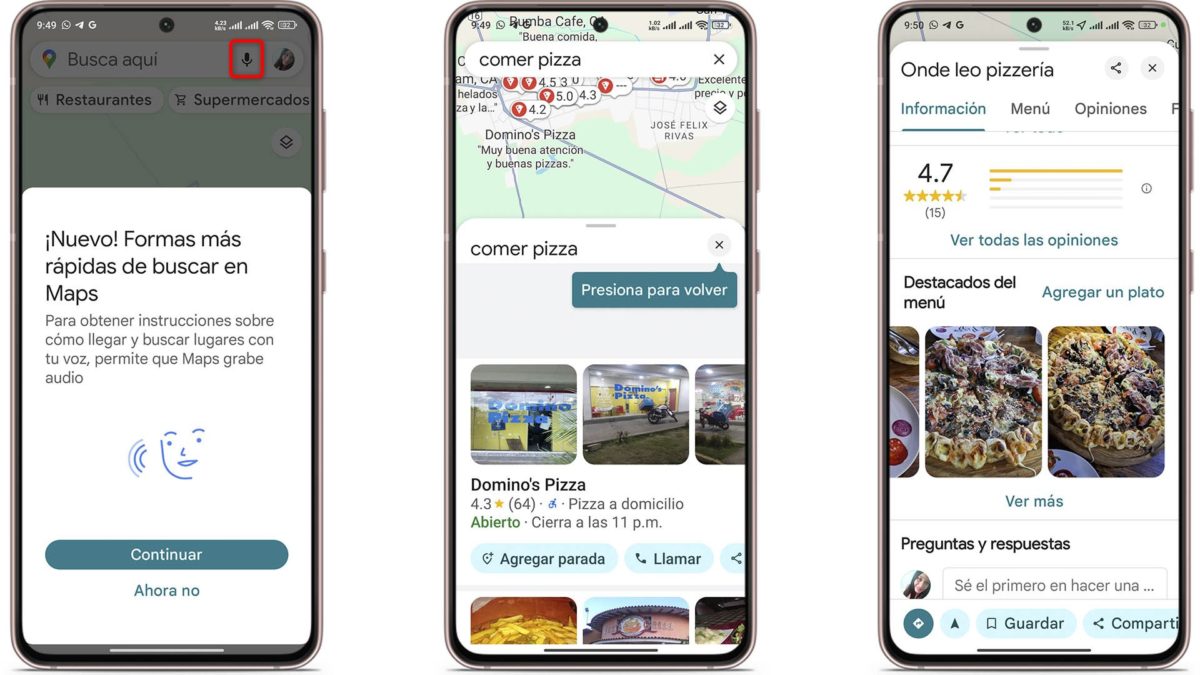 Funciones clave que debes conocer de Google Maps en el móvil - Usa la IA para buscar lugares