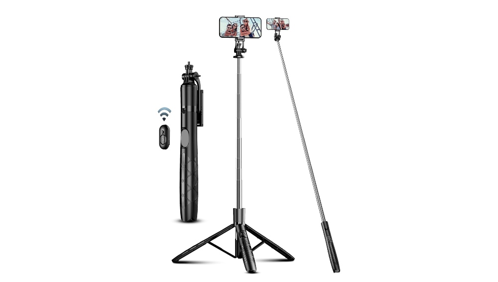 Trípode desmontable para móvil con palo para selfie