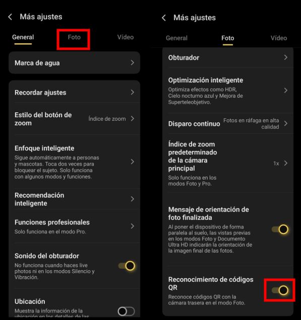 Cómo activar el escáner de códigos QR en un móvil vivo, guía paso a paso 2