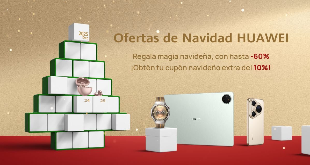 5 dispositivos HUAWEI que puedes regalar esta Navidad