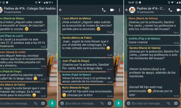 El grupo de WhatsApp del colegio te puede llevar a la cárcel